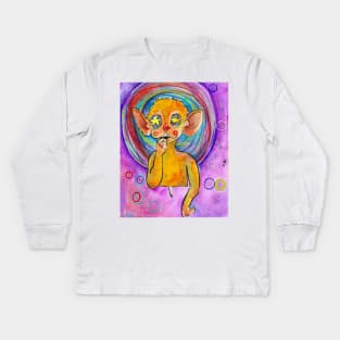 Starry eyed Kids Long Sleeve T-Shirt